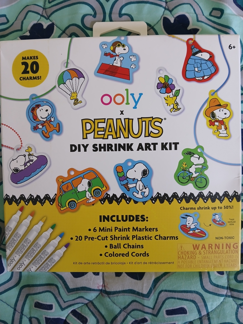 Ooly PEANUTS Kids DIY Shrink Art Kit